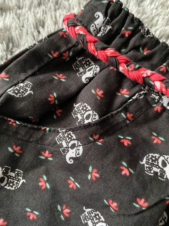 Short fluide Sergent Major motifs éléphants - 18 mois - photo numéro 3