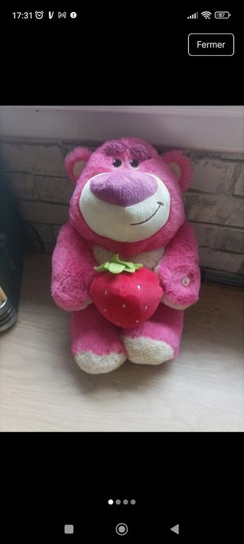 Toy story lotso les joues s illumine 35 cm