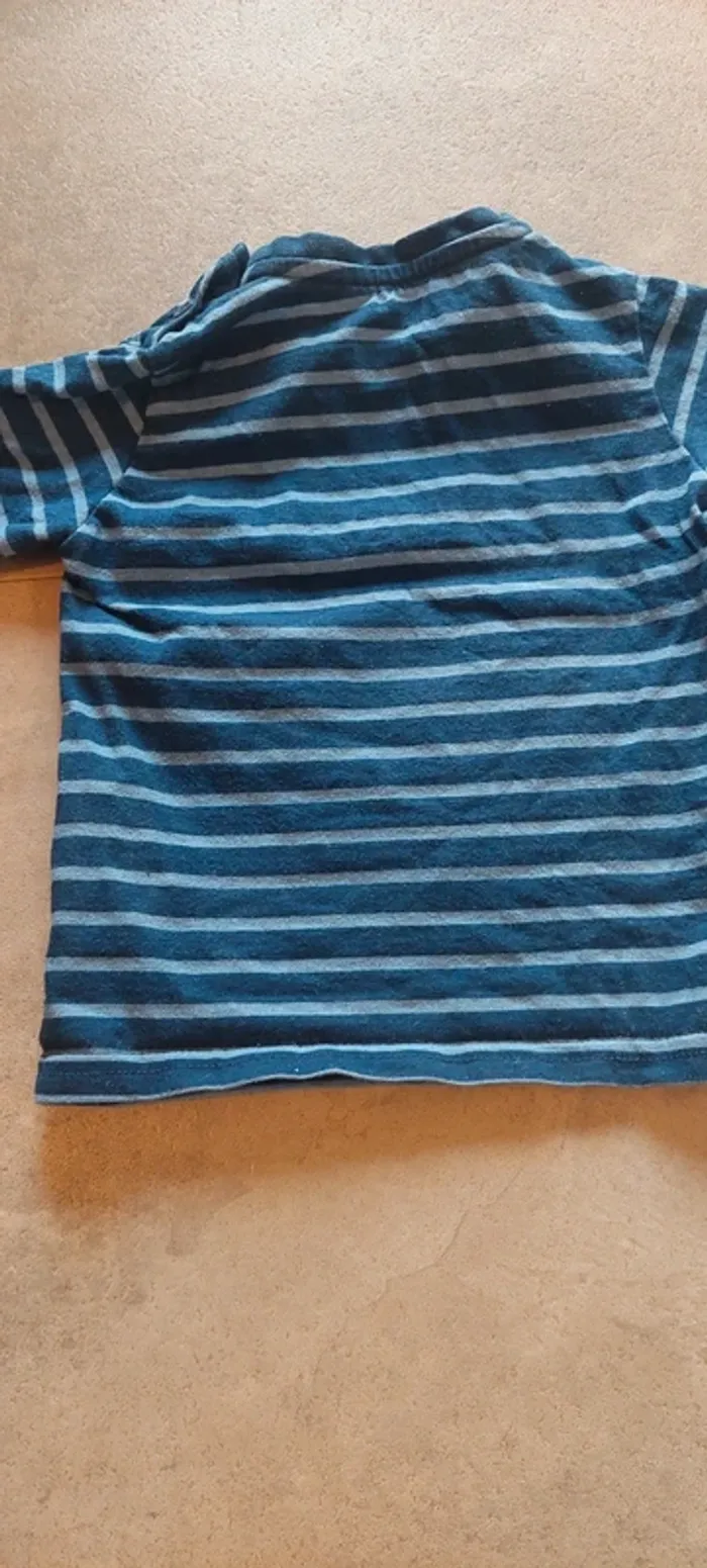 Lot 2 t shirts manches longues 12 mois - photo numéro 9