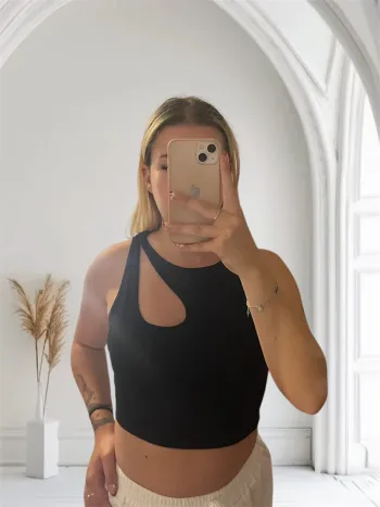 top haut noir shein