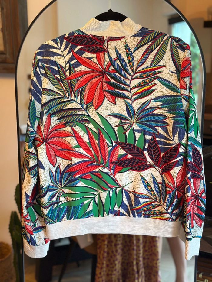 Veste bomber imprimé feuillage Vintage Love T.38 - photo numéro 4