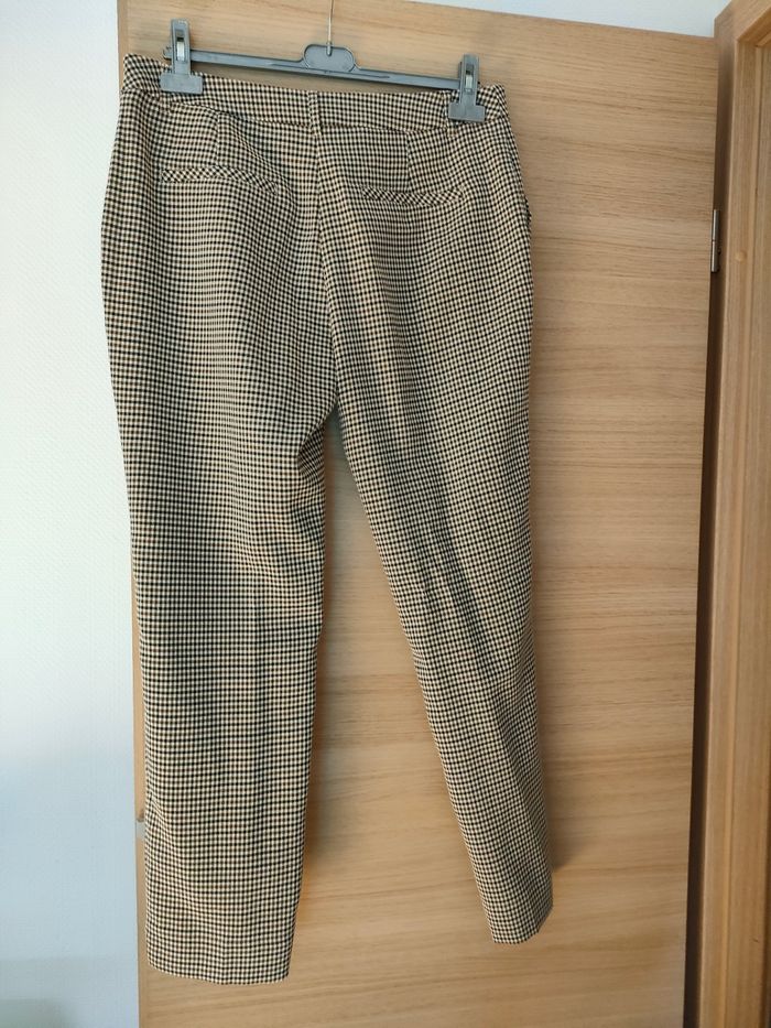 Pantalon cigarette petits carreaux - photo numéro 2