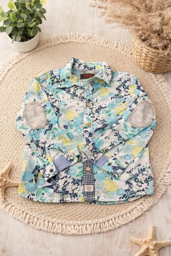 Chemise motif fleurs _ Catimini _ 5 ans