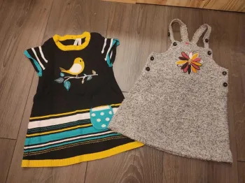 Lot 2 robes chaudes orchestra 9 mois très bon état