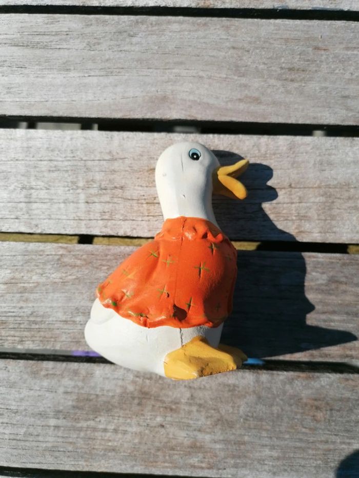 Figurine statuette canard vintage collection décoration enfant fille garçon - photo numéro 3