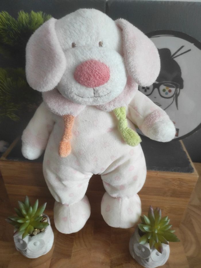 Doudou Plush Peluche Chien Gipsy Rose Coeur #geektradedoudou