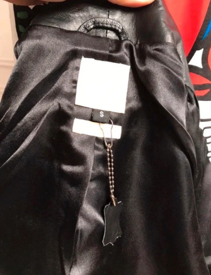 Veste cuir noir courte |Pièce de créateur prototype | modèle Unique 🖤 - photo numéro 5