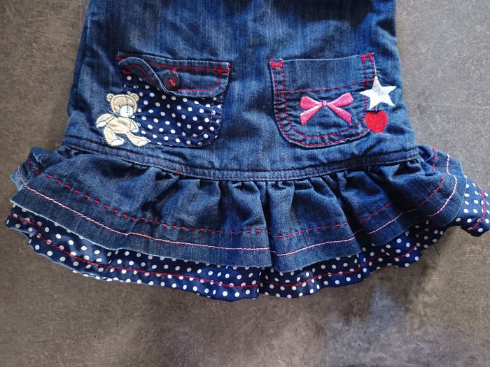 Robe en jean ourson 3 mois - photo numéro 2