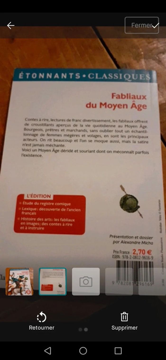 Livre Fabliaux du Moyen Âge - photo numéro 2