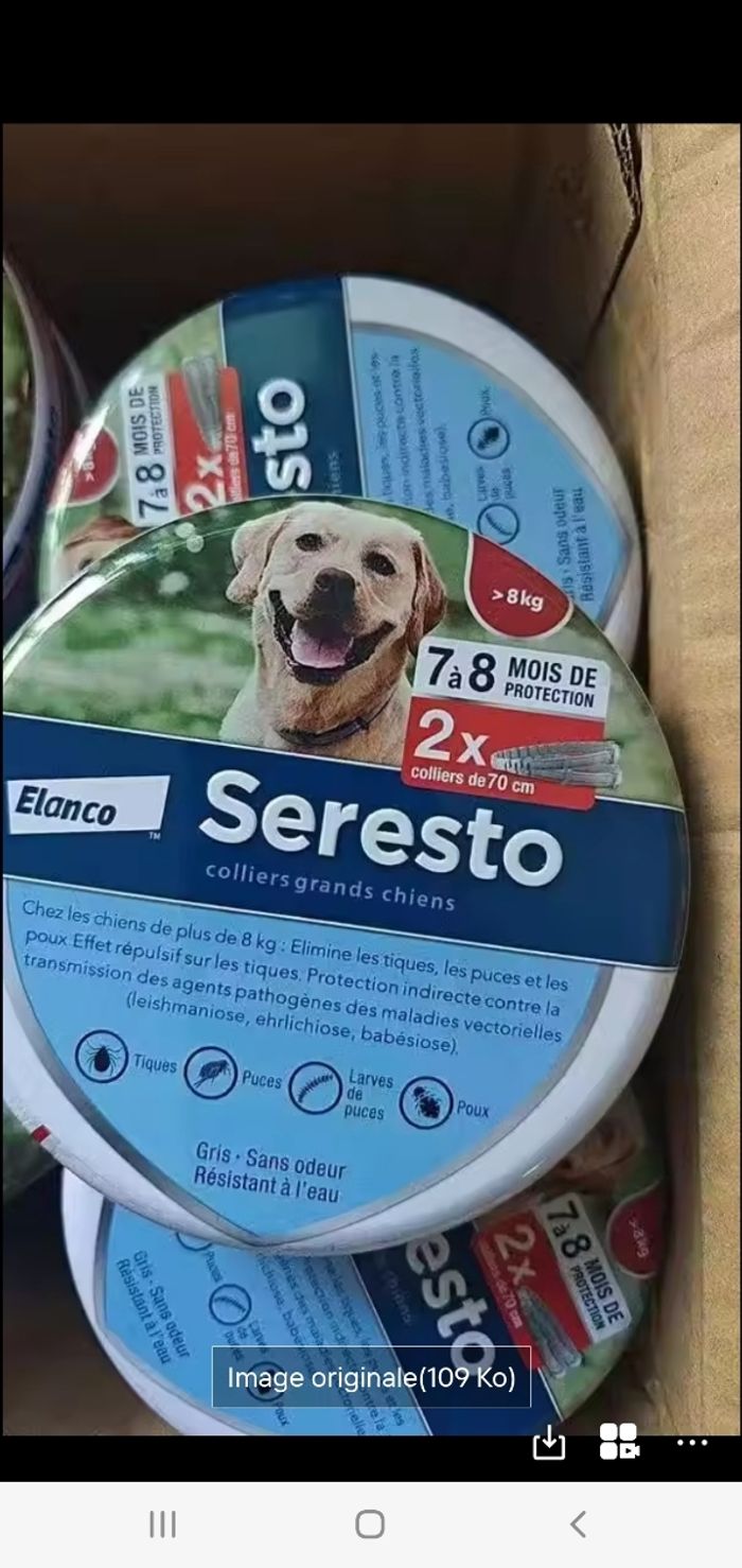 Collier seresto chat ou chien - photo numéro 2