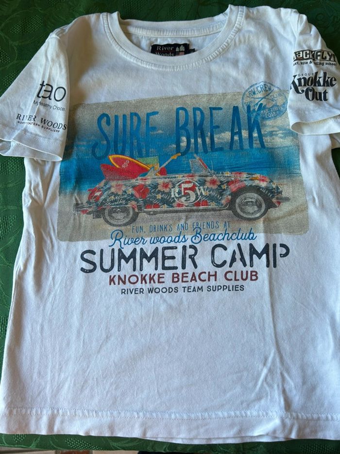 T-shirt blanc 8 ans River Woods