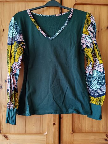 Tee shirt bi matière 