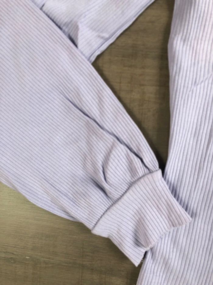 T shirt cache cache lilas taille M manches longues - photo numéro 2