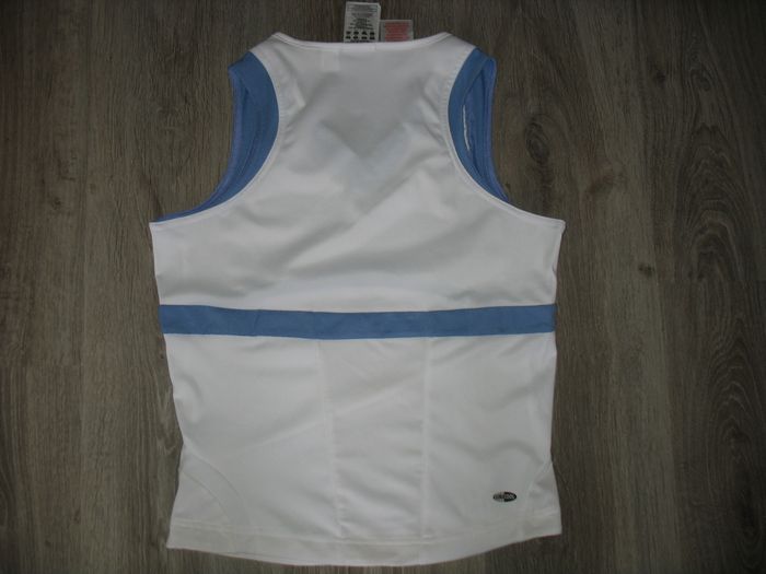 DÉBARDEUR BLANC ET BLEU FILLE "ADIDAS" 16 ANS - n°03 - photo numéro 4