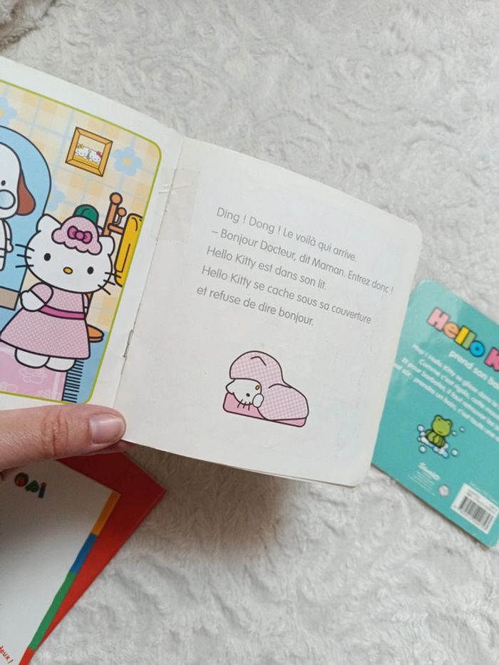 Lot de 4 livres bébé enfant Petit lapin blanc Léo et Popi Hello Kitty - photo numéro 16