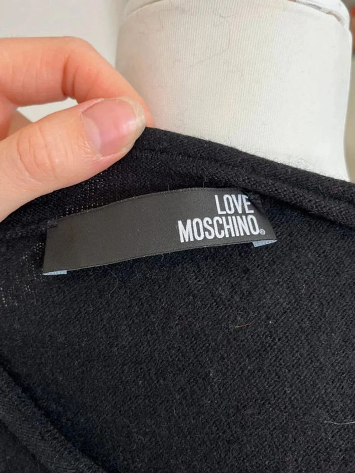 Robe pull ou pull long noir Love Moschino - photo numéro 6