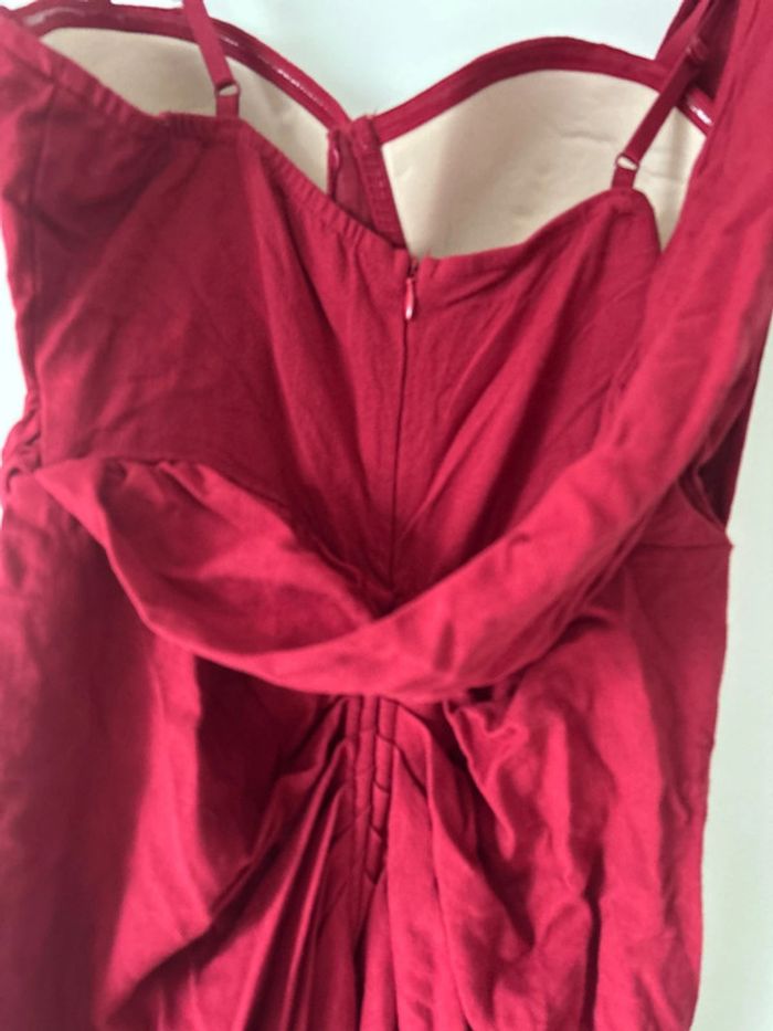 Robe longue rouge foncé Shein - photo numéro 9
