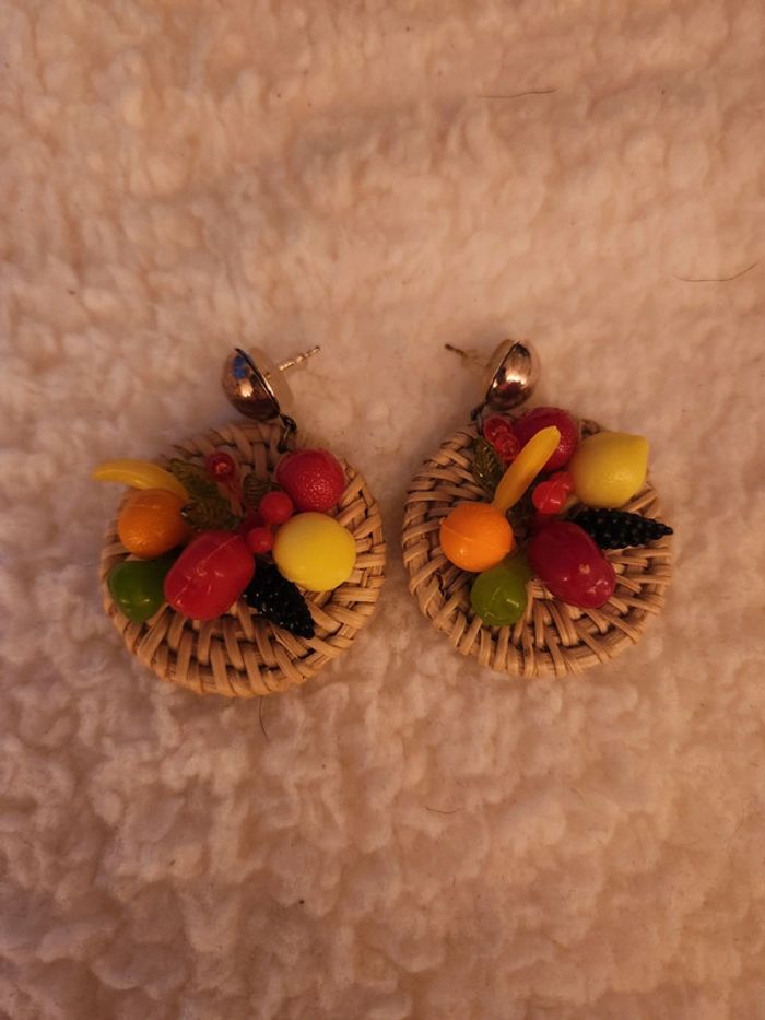 Boucles d'oreilles fruit