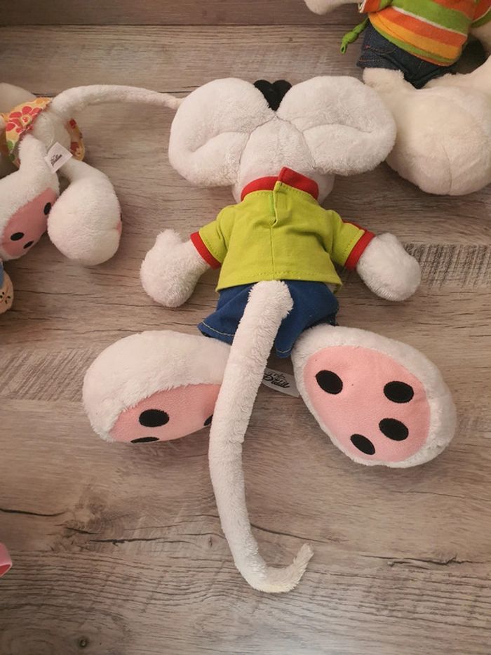 Lot de 4 peluches diddl diddlina et wollywell - photo numéro 4