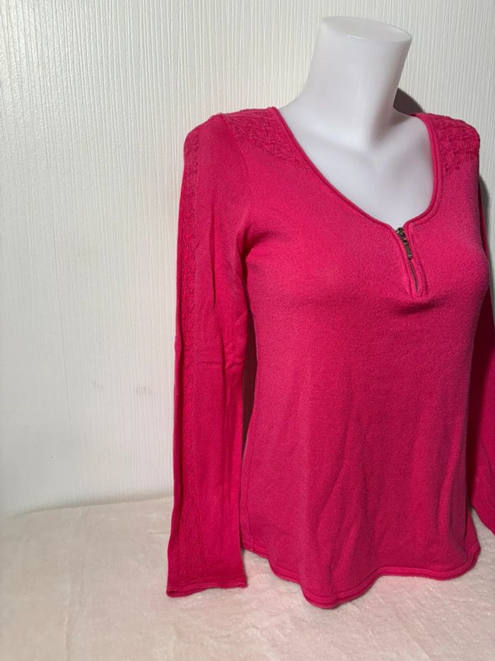 Pull Léger Rose boutique Bohème Taille M - photo numéro 2