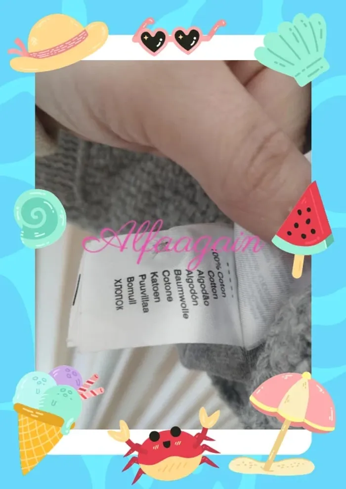 Gilet gris tricot fille 9mois Vertbaudet - photo numéro 4