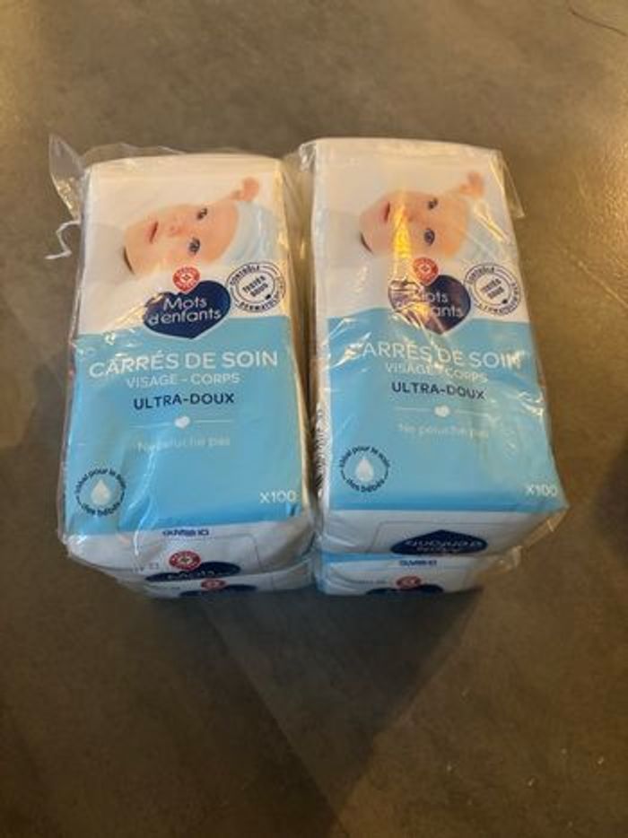 Lots de 4 carrés de soin ultra-doux NEUF - photo numéro 2