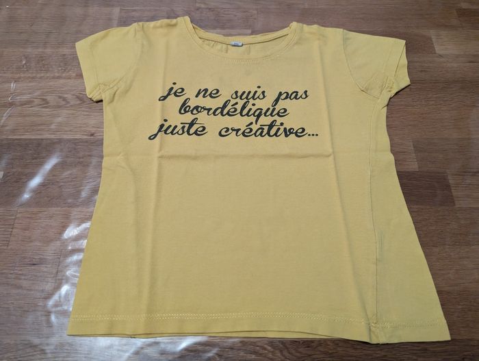 T-shirt Je ne suis pas bordélique fille 8 ans - photo numéro 2