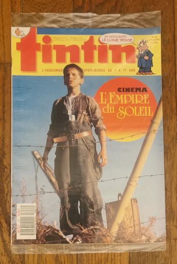 Ancien magazine tintin sous blister n°10 1988 vintage