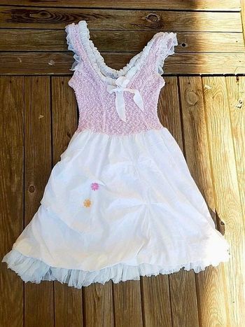 Robe Zone Bleue maille et Frou-frou tulle