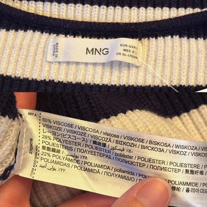 Joli pull marin taille L/40 Mango - photo numéro 6