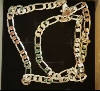 Collier et bracelet en argent s925 neufs Mixte
