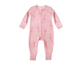 Pyjama dim velours  Motif girafe  Fermeture éclair/ zip  Neuf Taille 3 mois
