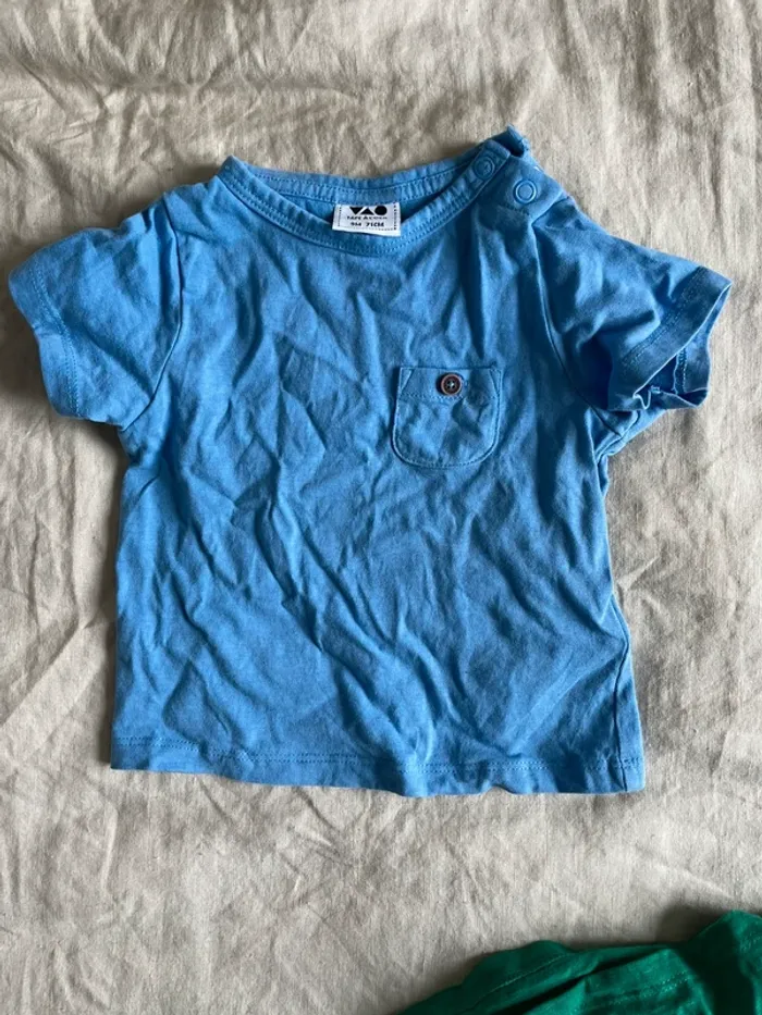 Lot 2 tee shirts été 9 mois - photo numéro 2