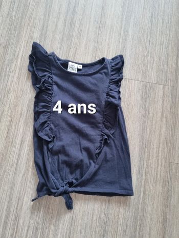Tee shirt débardeur fille 4 ans