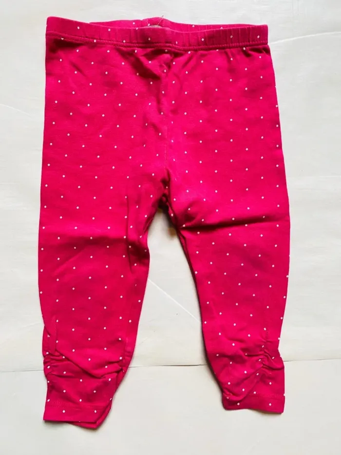 Lot 6 leggings fille 12 mois - photo numéro 3