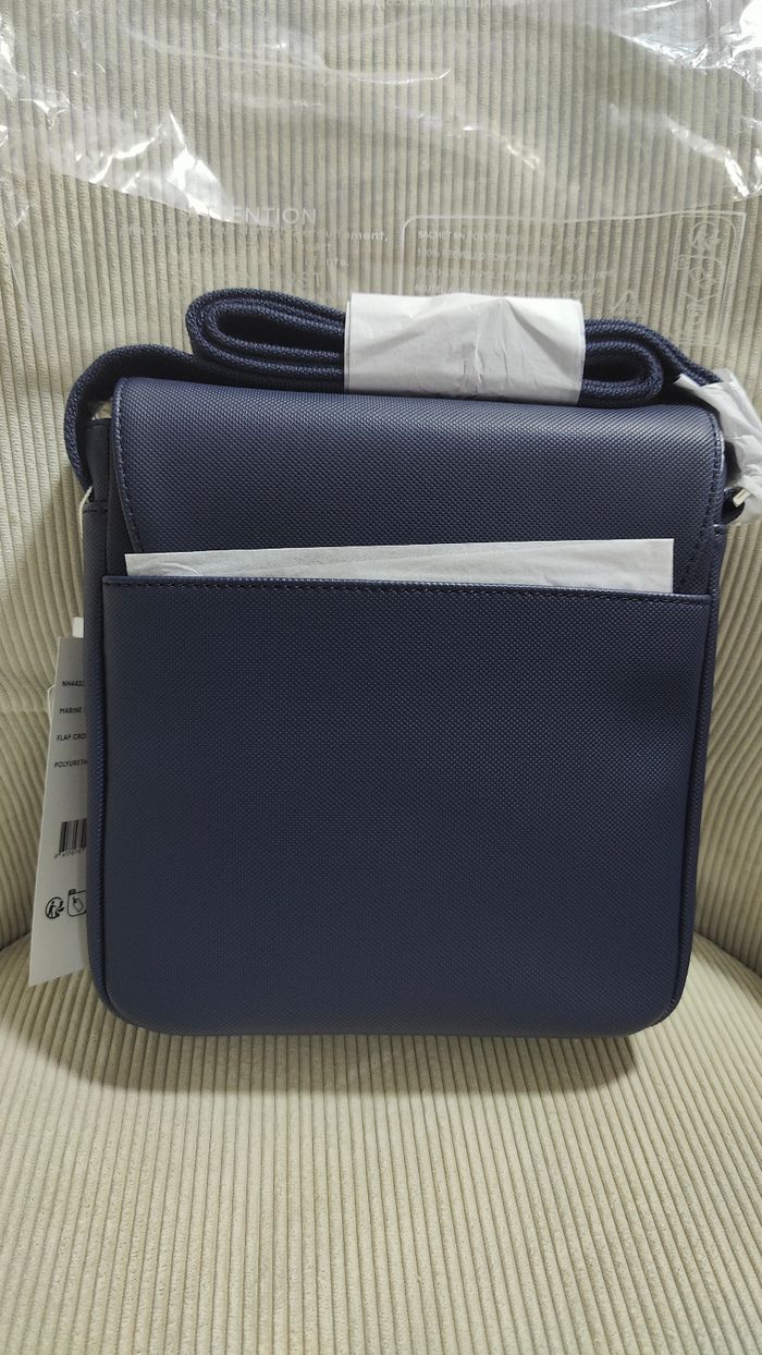 Sacoche à rabat Men's Classic Lacoste bleu - photo numéro 5