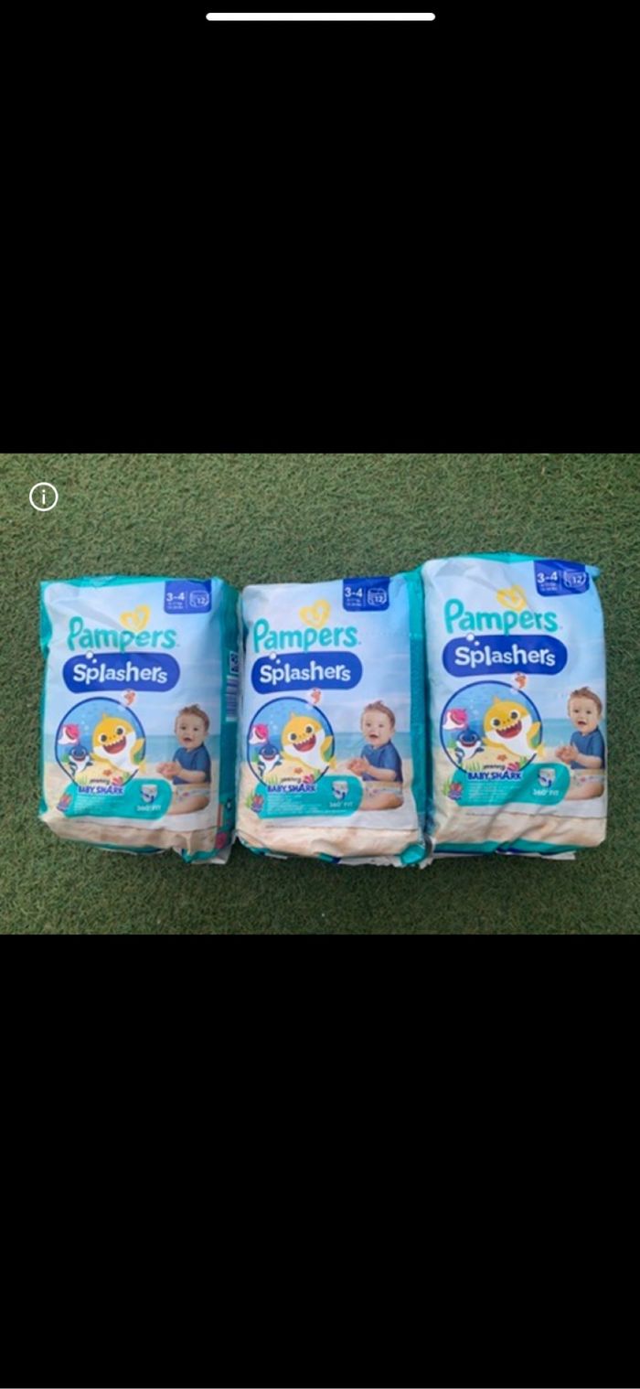 Lot couches piscine pampers splash