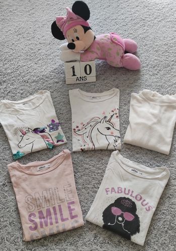 T-shirts manches longues T:10 ans