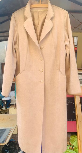 Manteau alcantara italien