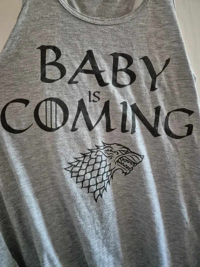T-shirt débardeur grossesse game of thrones - photo numéro 2