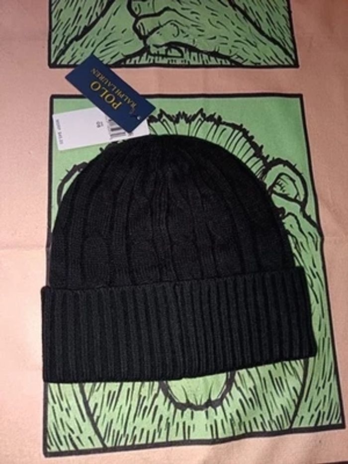 Bonnet ralph lauren noire - photo numéro 2