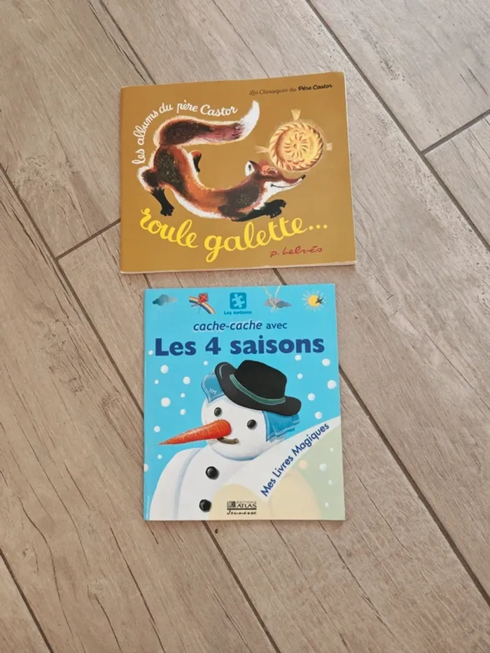 Lot de 2 livres souples "roule galette" et "les 4 saisons"