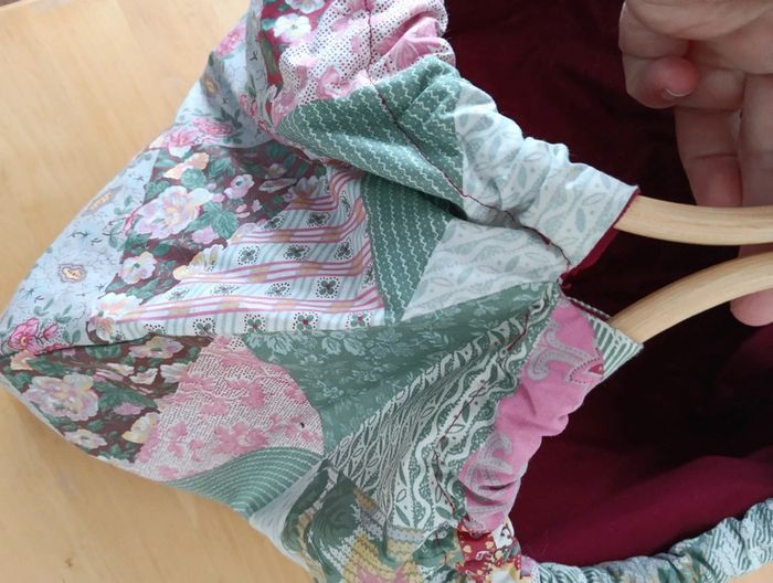 Sac artisanal patchwork multicolore - photo numéro 6
