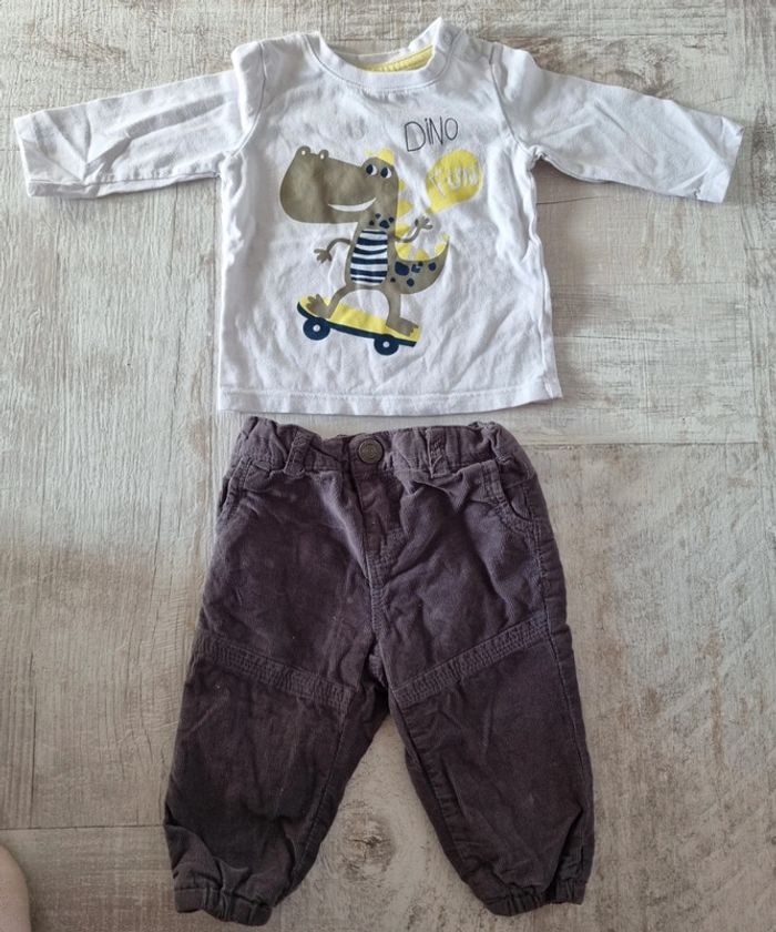 Ensemble dinosaure 6 mois