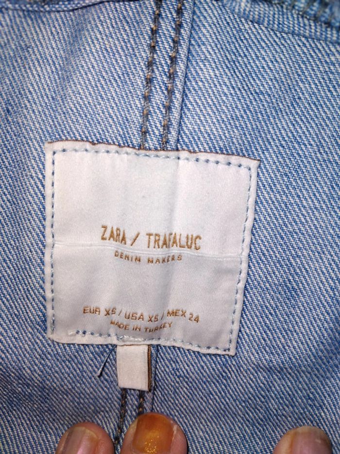Salopette combishort jean avec broderies - photo numéro 9