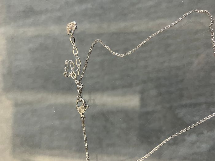Collier coeur argent Swarovski - photo numéro 2