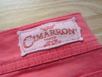 Jean Fille droit Cimarron 12 ans pantalon rouge TBE