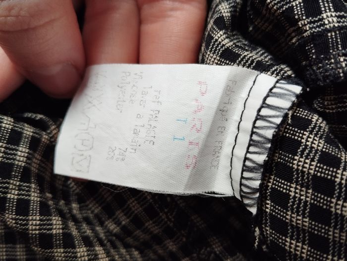 Chemise courte stylé écolière gros boutons noirs - photo numéro 6