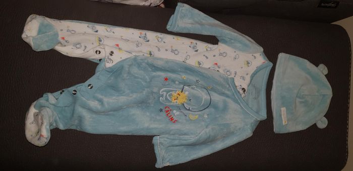 Sergent major grenouillère velour coton