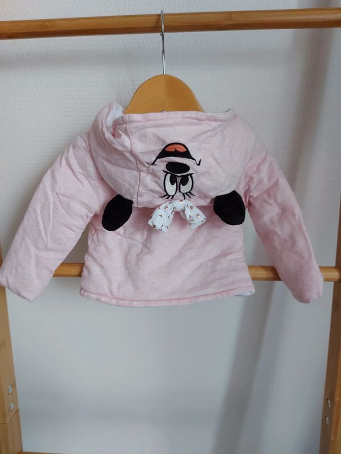Manteau minnie 0/1 mois chaud neuf 🏷